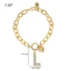 Pava Initial Charm Bracelet, Letter L