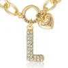 Pava Initial Charm Bracelet, Letter L
