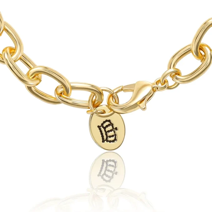 Pava Initial Charm Bracelet, Letter J