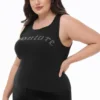 Plus-Size Big Bling Couture Tank Top