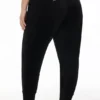 Plus-Size Big Bling Velour Jogger