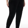 Plus-Size Big Bling Velour Jogger