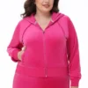 Plus-Size Og Big Bling Velour Hoodie