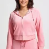 Plus-Size Og Big Bling Velour Hoodie