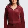 Plus-Size Og Big Bling Velour Hoodie