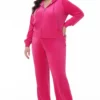 Plus-Size Og Big Bling Velour Hoodie