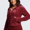 Plus-Size Og Big Bling Velour Hoodie