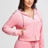 Plus-Size Og Big Bling Velour Hoodie