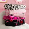 Sweet Cherry Bows Plush Throw Blanket