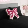 Reversible Bow Decorative Pillow