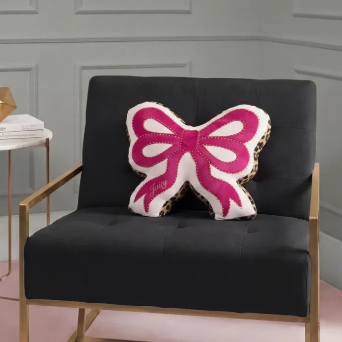 Reversible Bow Decorative Pillow