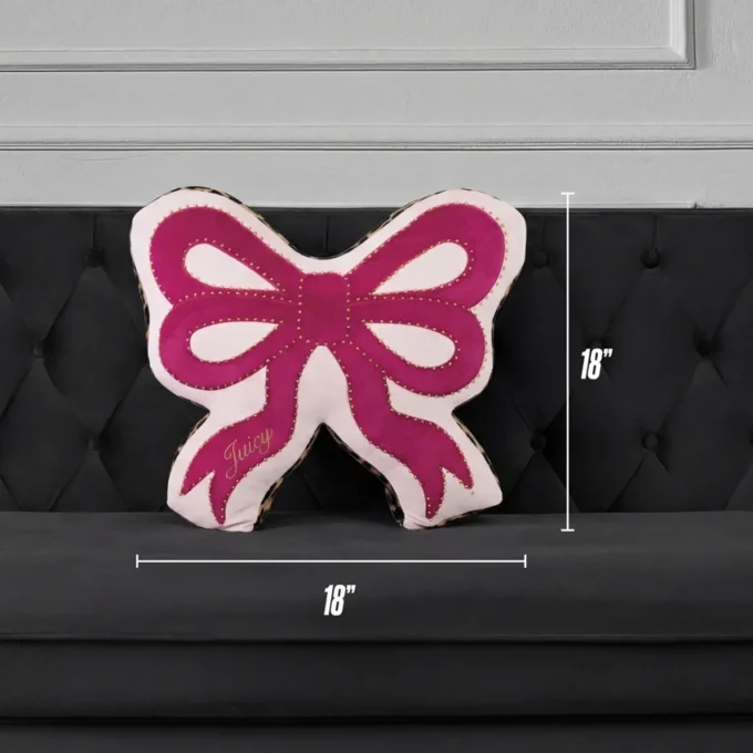 Reversible Bow Decorative Pillow