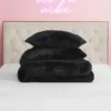 Shaggy Faux Fur Comforter Set