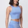 Small Bling High Neck Crop Tank