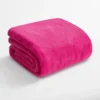 Solid Rabbit Mink Faux Fur Throw Blanket