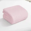 Solid Rabbit Mink Faux Fur Throw Blanket