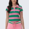 Stripe Embroidered Baby Polo