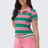 Stripe Embroidered Baby Polo